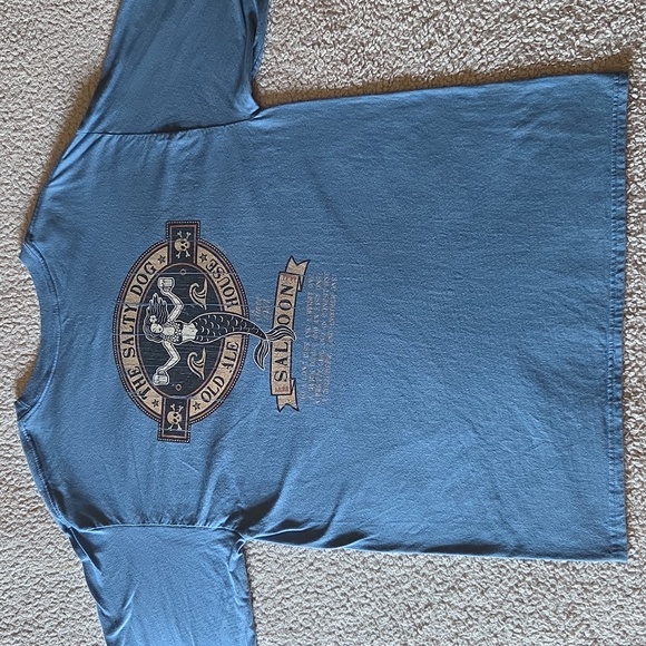 The Salty Dog Saloon Mermaid 100% Cotton Long Sleeve Graphic T-shirt - Picture 6 of 7